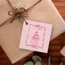 Hand Drawn Pink Champagne Thank You Birthday Party