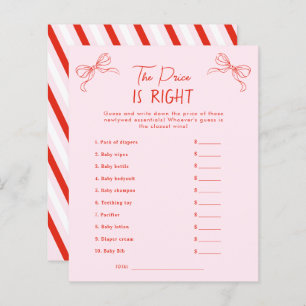 Hand Drawn Pink & Red The Price is Right Game