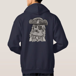 Hand-Drawn Pirate Sketch Hoodie