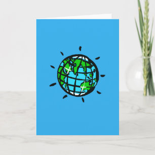 Hand drawn - Planet EARTH -Conservation  - Nature Card