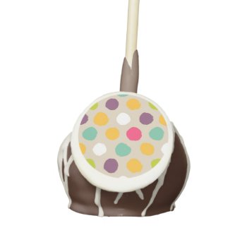 Hand-drawn Polka Dot Pattern Cake Pops by trendzilla at Zazzle