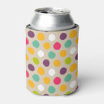 Hand-drawn polka dot pattern can cooler