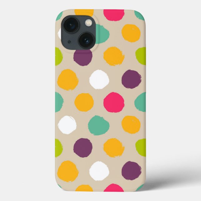 Hand-drawn polka dot pattern Case-Mate iPhone case (Back)