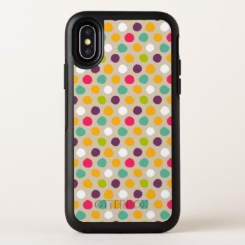 Hand-drawn Polka Dot Pattern Otterbox Symmetry Iphone X Case by trendzilla at Zazzle