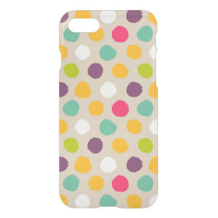 Hand-drawn polka dot pattern iPhone SE/8/7 case