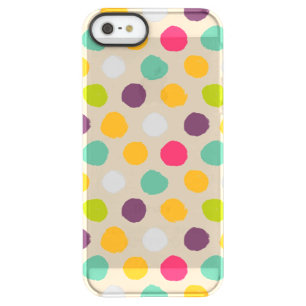 Hand-drawn polka dot pattern permafrost iPhone SE/5/5s case