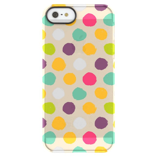 Hand-drawn polka dot pattern uncommon iPhone case (Back)