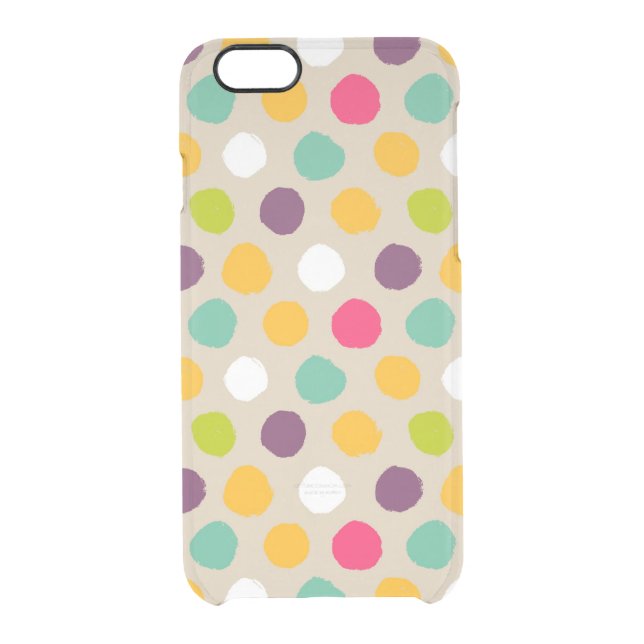 Hand-drawn polka dot pattern uncommon iPhone case (Back)