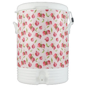 Hand Drawn Pomegranate Botanical Illustration Beverage Cooler