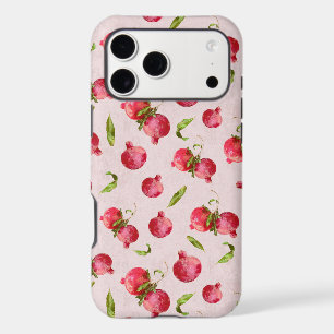 Hand Drawn Pomegranate Botanical Illustration iPhone 17 Pro Max Case