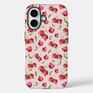 Hand Drawn Pomegranate Botanical Illustration iPhone 16 Case