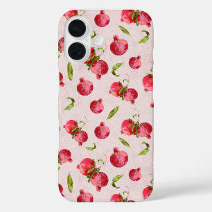 Hand Drawn Pomegranate Botanical Illustration iPhone 16 Case