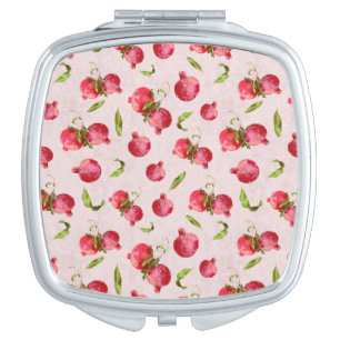 Hand Drawn Pomegranate Botanical Illustration Compact Mirror