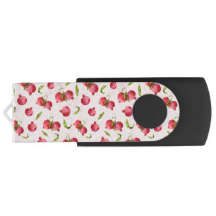 Hand Drawn Pomegranate Botanical Illustration Flash Drive