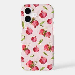 Hand Drawn Pomegranate Botanical Illustration iPhone 17 Case