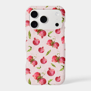 Hand Drawn Pomegranate Botanical Illustration iPhone 17 Pro Case