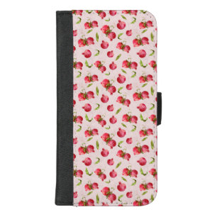 Hand Drawn Pomegranate Botanical Illustration iPhone 8/7 Plus Wallet Case