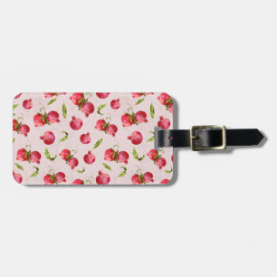 Hand Drawn Pomegranate Botanical Illustration Luggage Tag