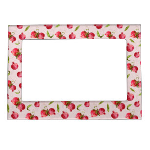 Hand Drawn Pomegranate Botanical Illustration Magnetic Frame
