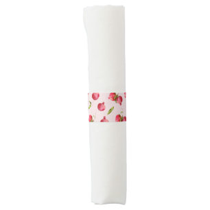 Hand Drawn Pomegranate Botanical Illustration Napkin Bands