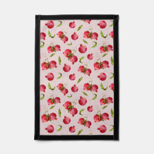 Hand Drawn Pomegranate Botanical Illustration Pennant