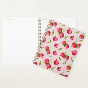 Hand Drawn Pomegranate Botanical Illustration Planner