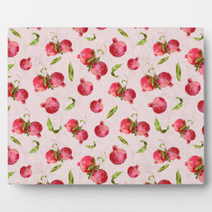 Hand Drawn Pomegranate Botanical Illustration Plaque