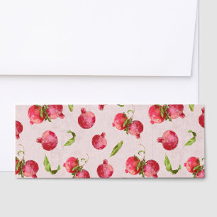 Hand Drawn Pomegranate Botanical Illustration Raffle Tickets