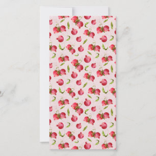 Hand Drawn Pomegranate Botanical Illustration Save The Date