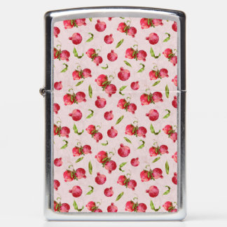 Hand Drawn Pomegranate Botanical Illustration Zippo Lighter