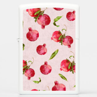 Hand Drawn Pomegranate Botanical Illustration Zippo Lighter