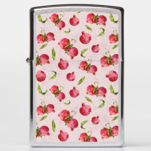 Hand Drawn Pomegranate Botanical Illustration Zippo Lighter