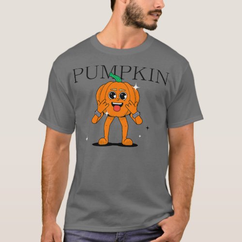 Hand Drawn Pumpkin Fun T_Shirt