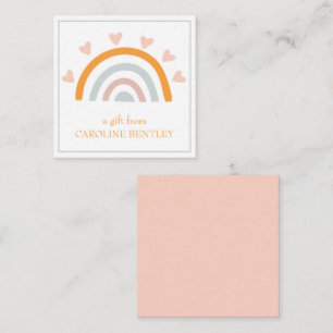 Hand Drawn Rainbow Gift Enclosure Cards