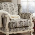 Hand Drawn Red Cardinals Perched on Birch Branches Fabric