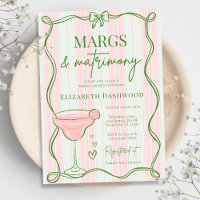 Hand Drawn Retro Margs & Matrimony Bridal Shower