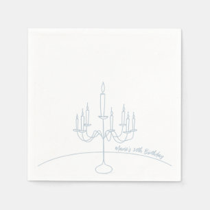 Hand Drawn Rococo Soft Renaissance Coquette Party Napkins