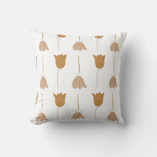 Hand-Drawn Sage Botanical Branch Illustration Throw Pillow