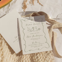 Hand Drawn Sage Bridal Brunch