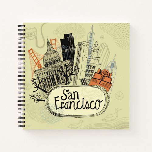 Hand Drawn San Francisco Notebook