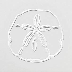 Hand Drawn Sand Dollar Wedding Thicker Embosser