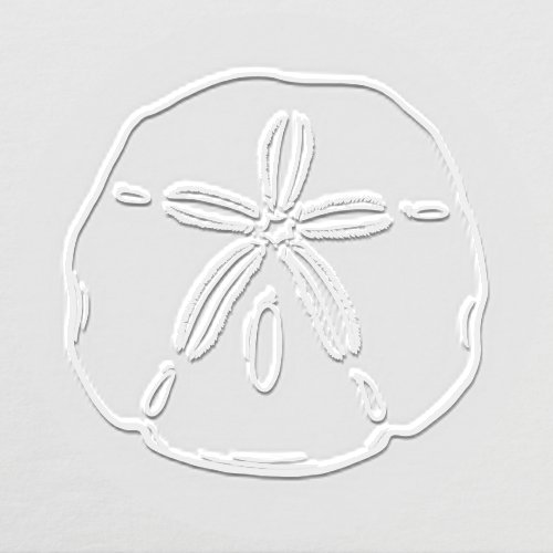 Hand Drawn Sand Dollar Wedding Thicker Embosser