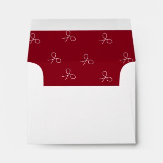 Hand drawn scissors on maroon red