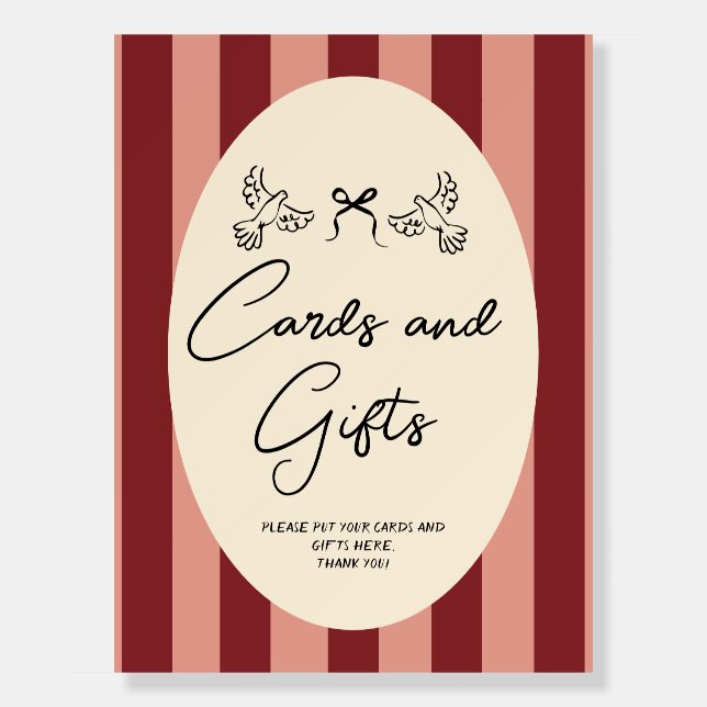 Hand Drawn Scribble Wedding Cards & gifts   sign (Front)