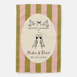 Hand Drawn Scribble Wedding Welcome Sign