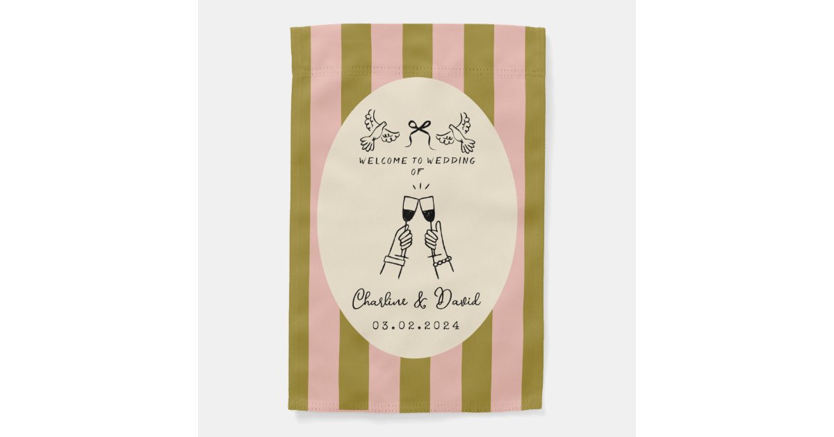 Hand Drawn Scribble Wedding Welcome Sign | Zazzle
