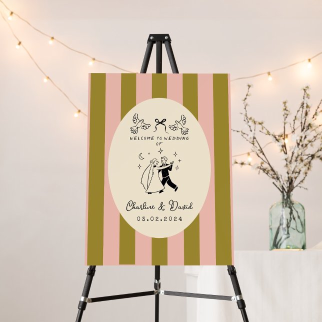 Hand Drawn Scribble Wedding Welcome Sign (Creator Uploaded)