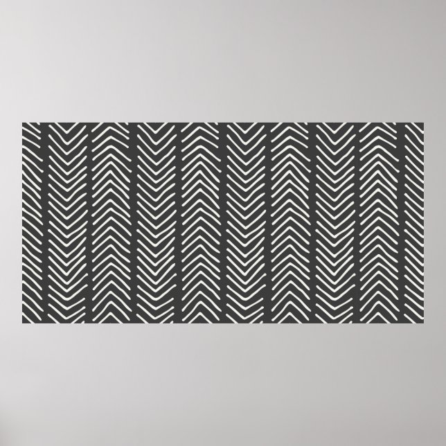 hand drawn seamless pattern design. Vintage illust Poster (Front)