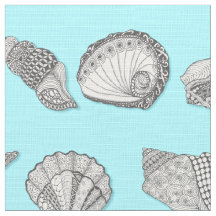 Hand Drawn Seashell Beach Decor DIY Color
