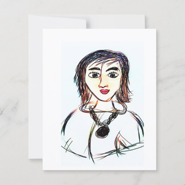 Hand-Drawn Sketch Art Print | Unique Abstract Art (Front)